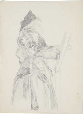 Иорданский Борис Вячеславович. Два эскиза модели, смотрящей в небо